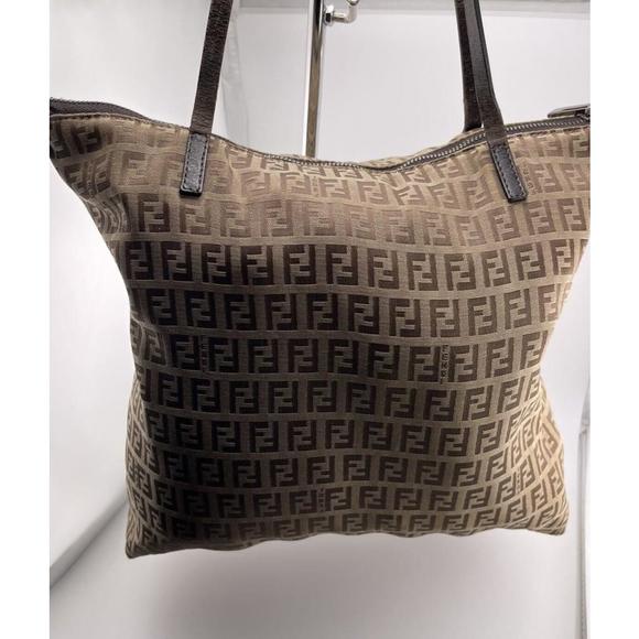 Fendi Handbags - Sold‼️Fendi Zucchino Canvas Tote